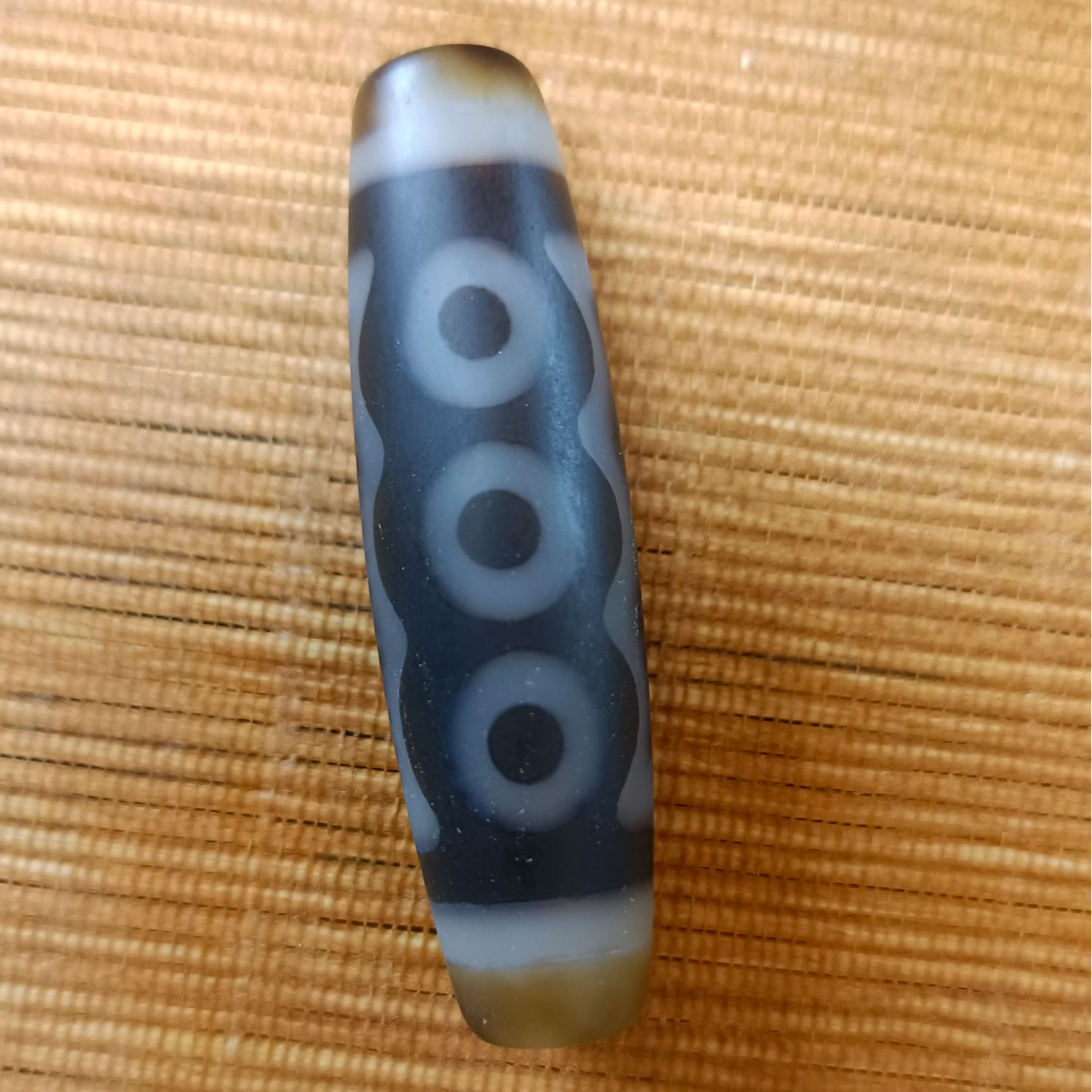 树脂手链 五眼纹玛瑙配饰饰品雕刻镶嵌老型玉化单圈精美多份期许