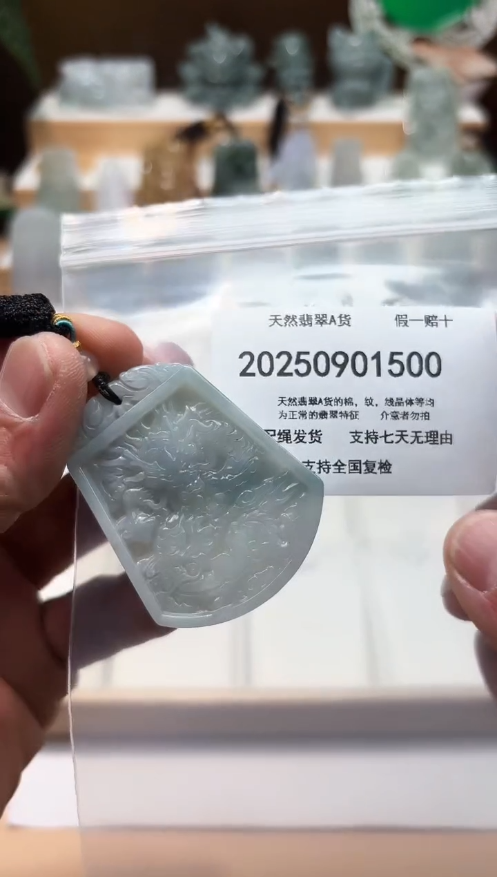 颈饰未镶嵌翡翠天然缅甸翡翠A货1128