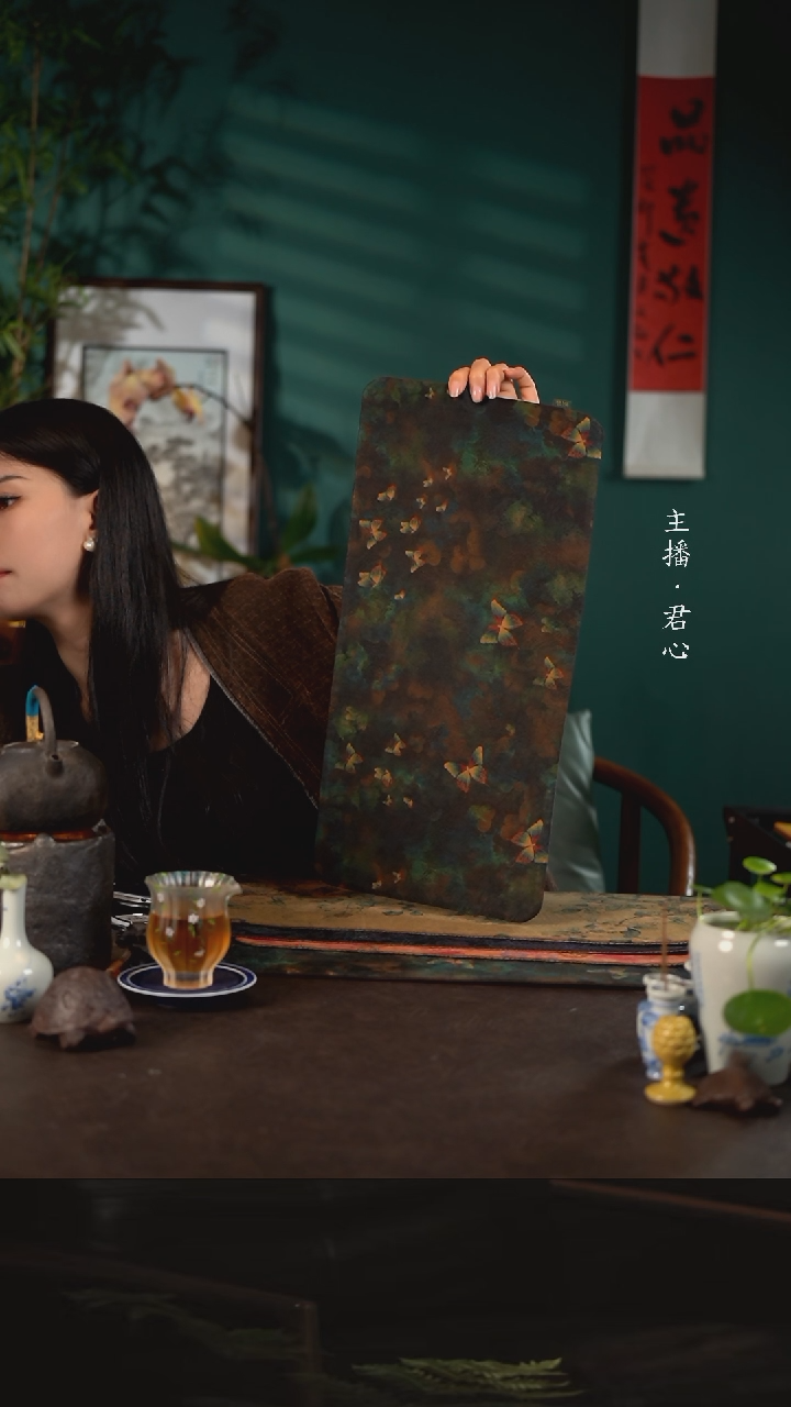 【闪购商品】杯50*24陶瓷周边慢蓝茶席庄周梦蝶