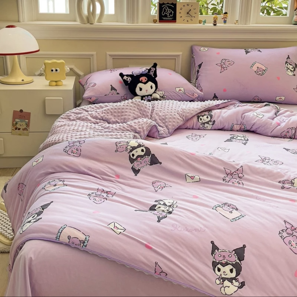 【库洛米豆豆被】100四季柔软透气亲肤加厚豆豆被