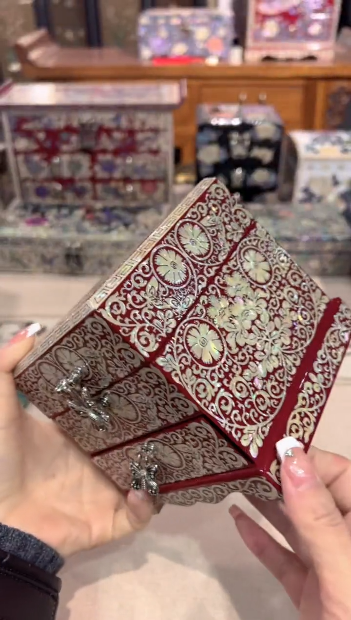 【闪购商品】双层龙凤.弘贝雅螺钿漆器文化馆