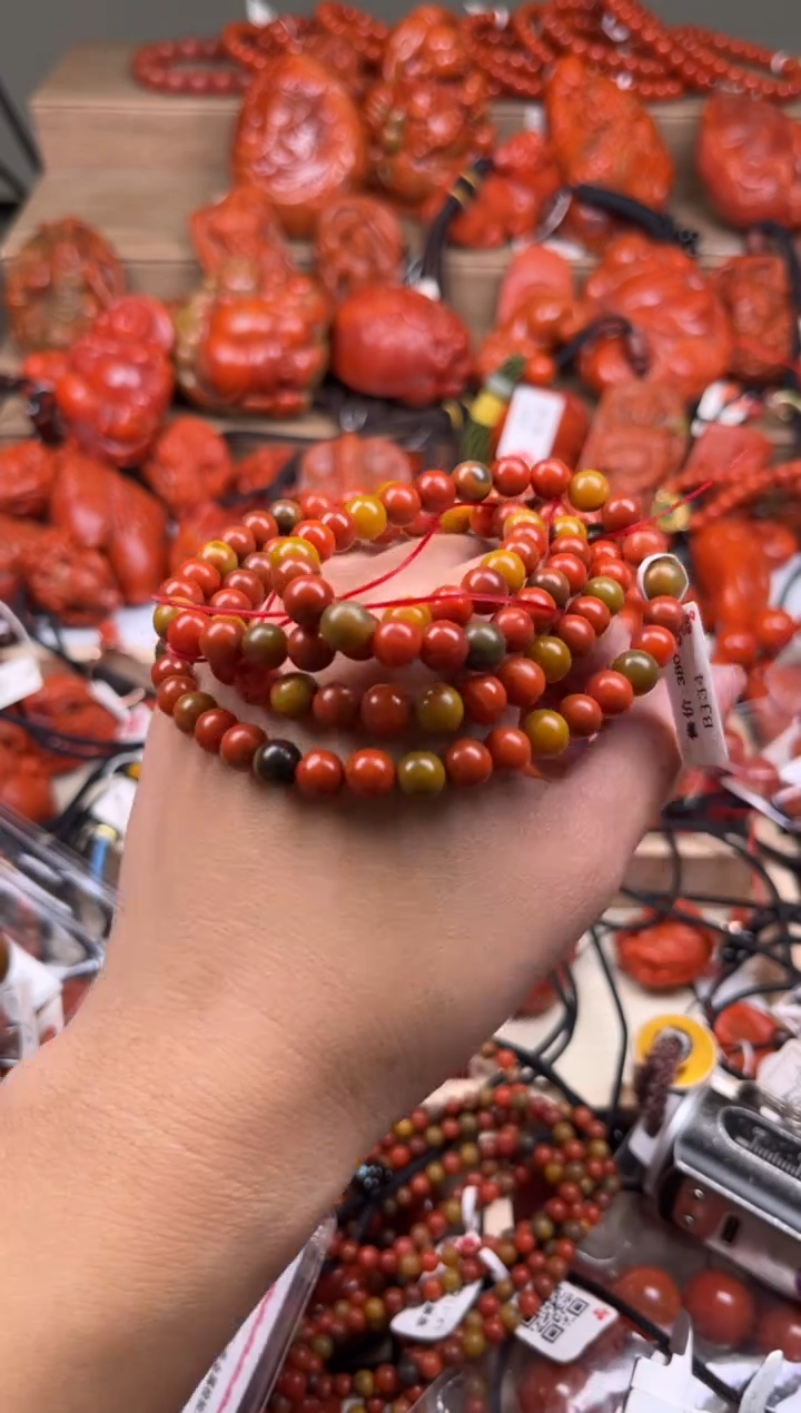 【闪购商品】南红玛瑙珠宝奇石未镶嵌-6+随机多样性/一条