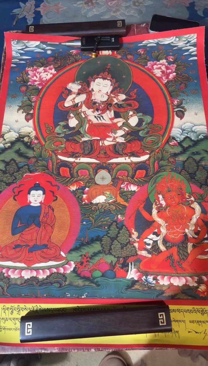 卷轴画龙妹的唐卡tk16