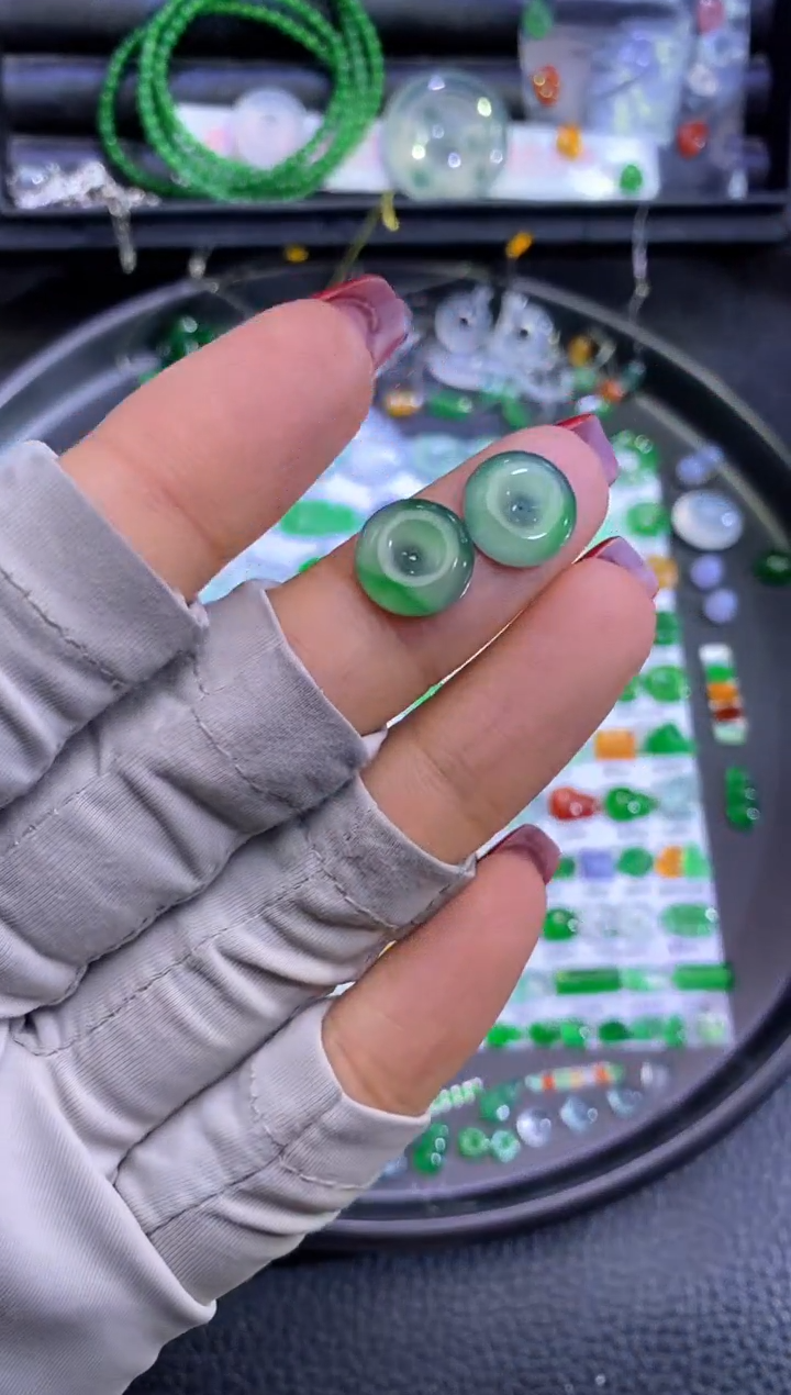 未镶嵌挂件翡翠扣子