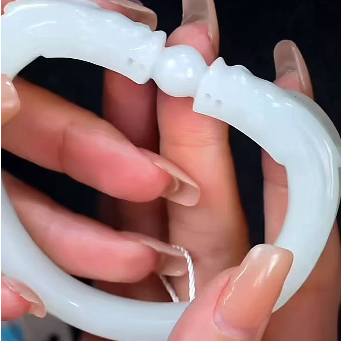 清代和田玉玉环1