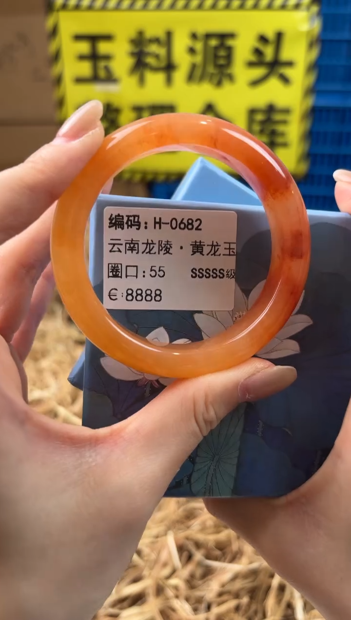 未镶嵌手镯石英质玉H-0682