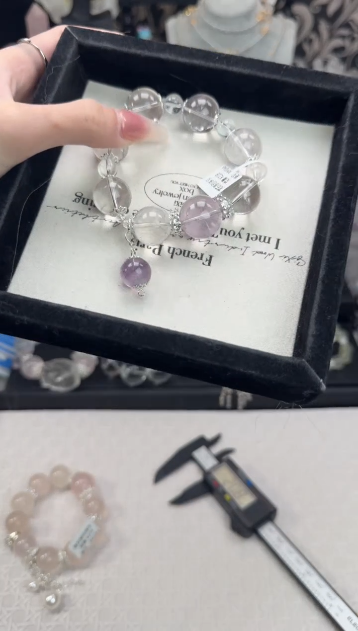 水晶手链未镶嵌天然水晶 多样性发货