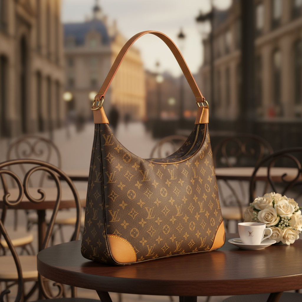 95新 LouisVuitton/路易威登  老花牛角包 1786 0730
