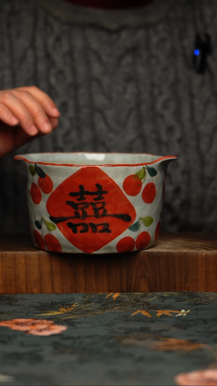 瓷片釉下彩手工手绘同款