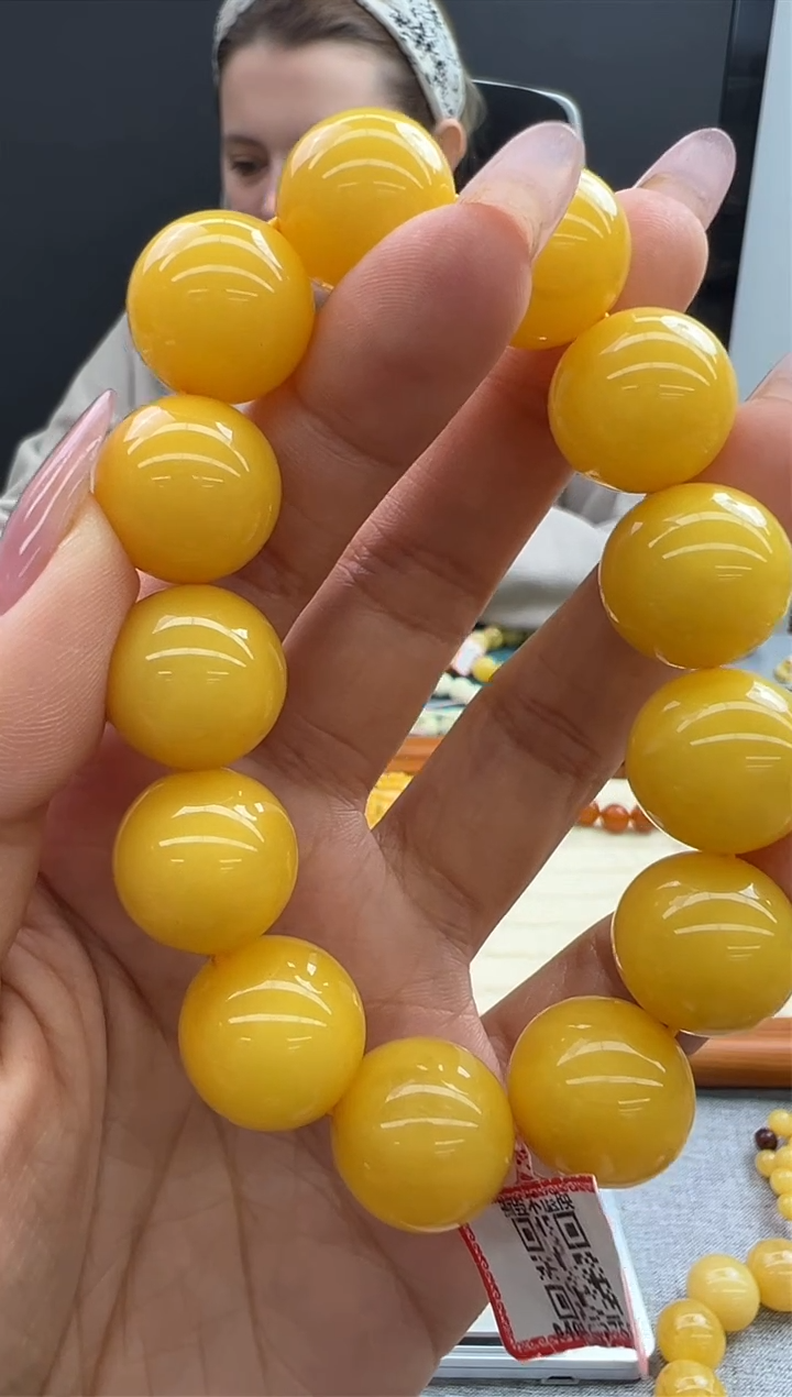 【闪购商品】琥珀手链未镶嵌997秒拍号