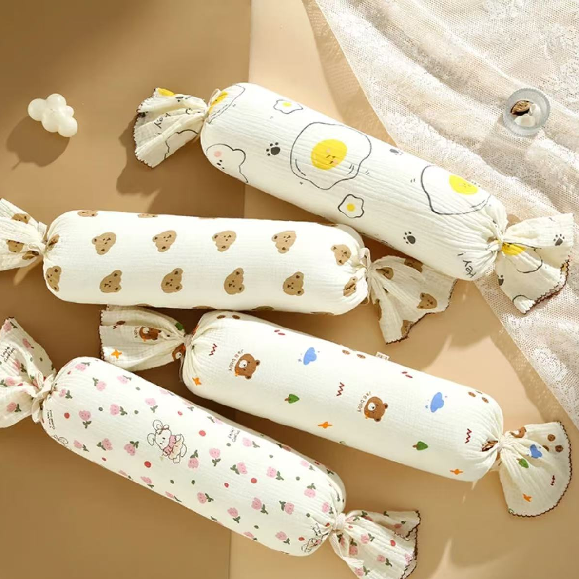 【枕头】圆柱型糖果枕 超柔软 糖果枕