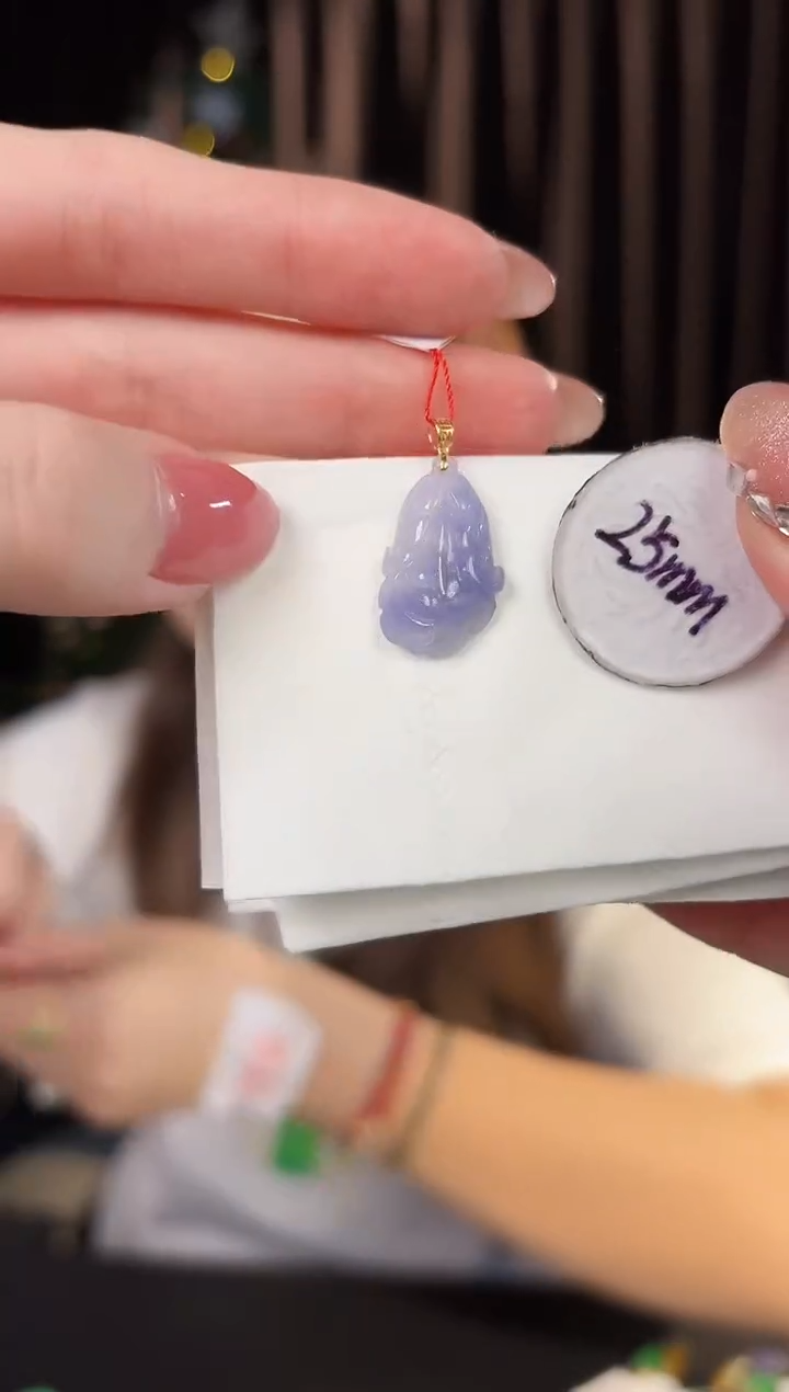 【闪购商品】翡翠吊坠(不含链)18K金镶嵌 缅料A货/支持复检/一件