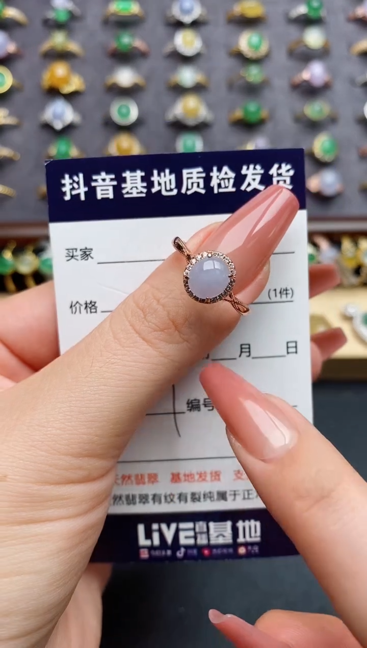 翡翠戒指银S925镶嵌..........
