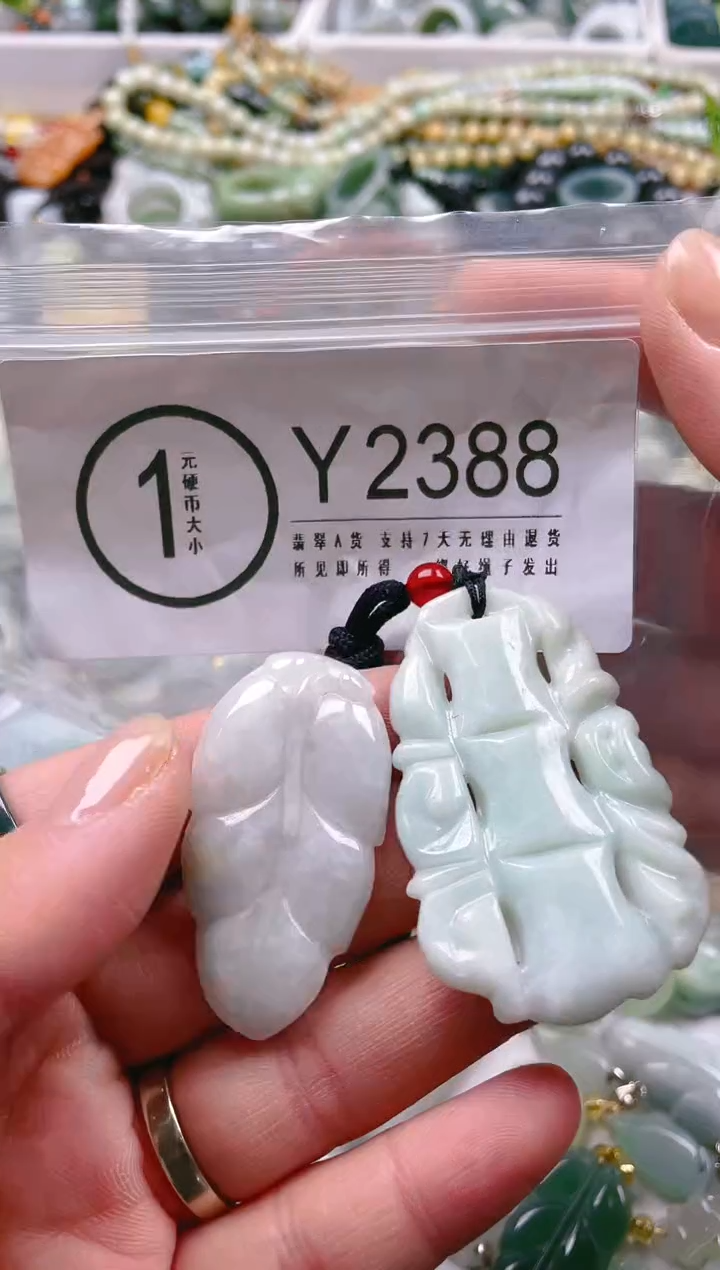 【闪购商品】翡翠颈饰未镶嵌/Y/翡翠A货一图一物