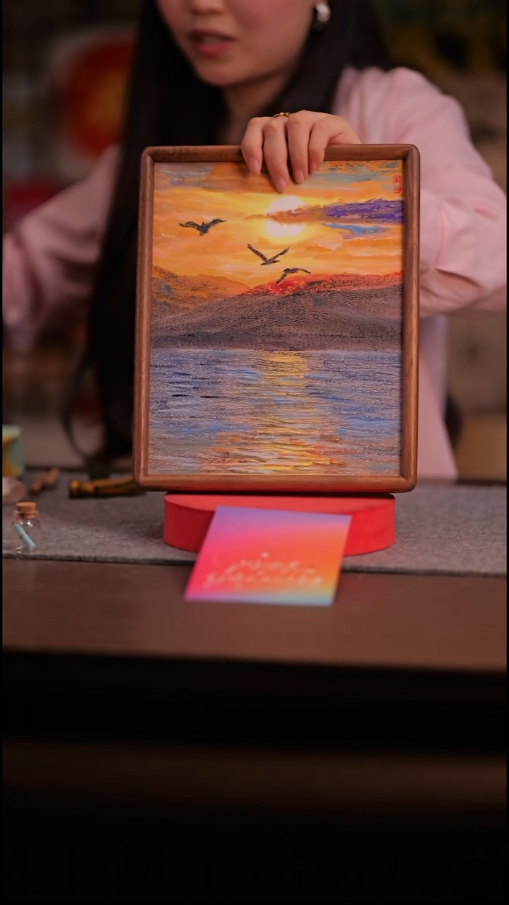 国画·*九412-10寸 ss框 手写-带盒子-