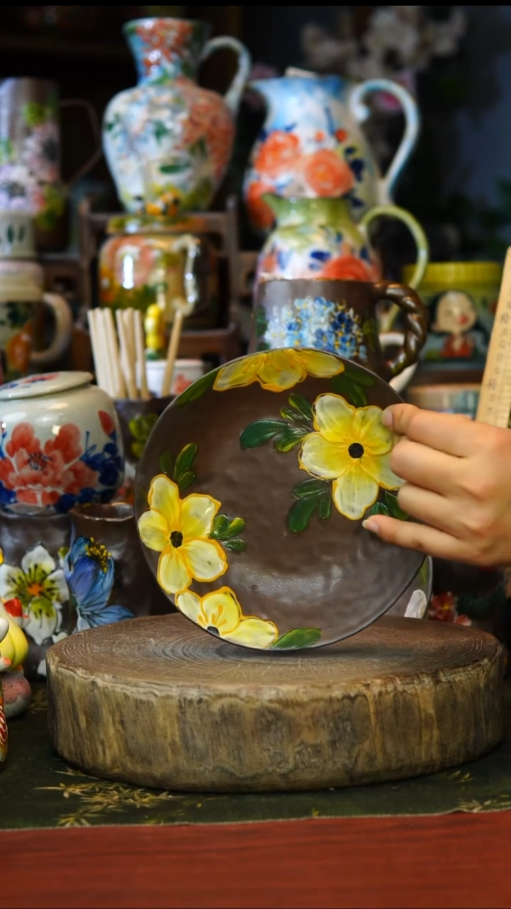 陶瓷121景德镇手工手绘釉下彩