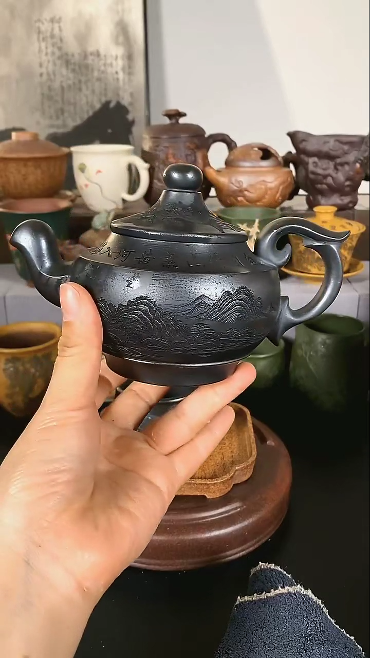 茶壶紫砂宜兴原矿紫砂手工制作