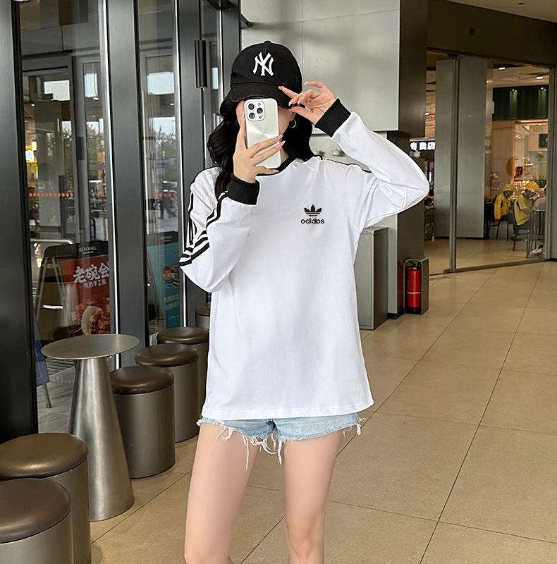 春秋款卫衣 情侣款刺绣宽松棉上衣