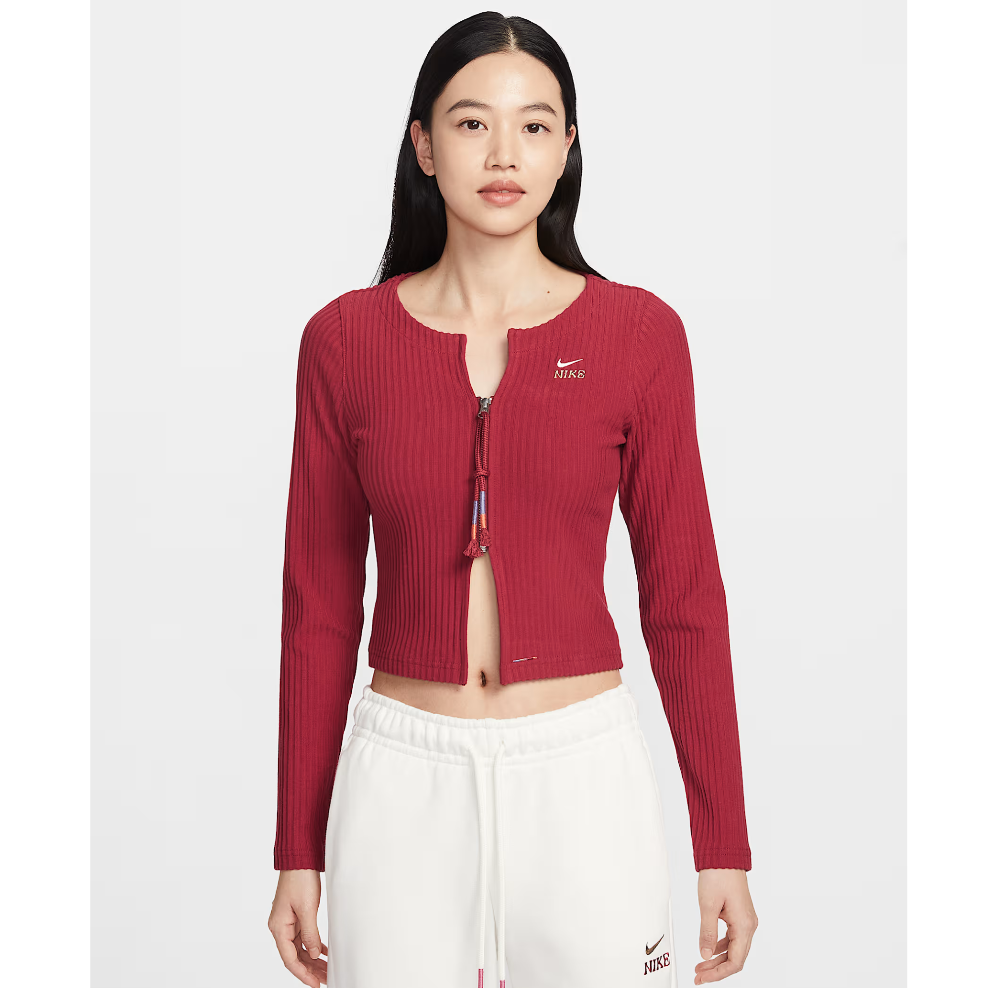 Nike马年限定脱缰系列新年款女子修身薄绒拉链开襟开衫IQ3828-613