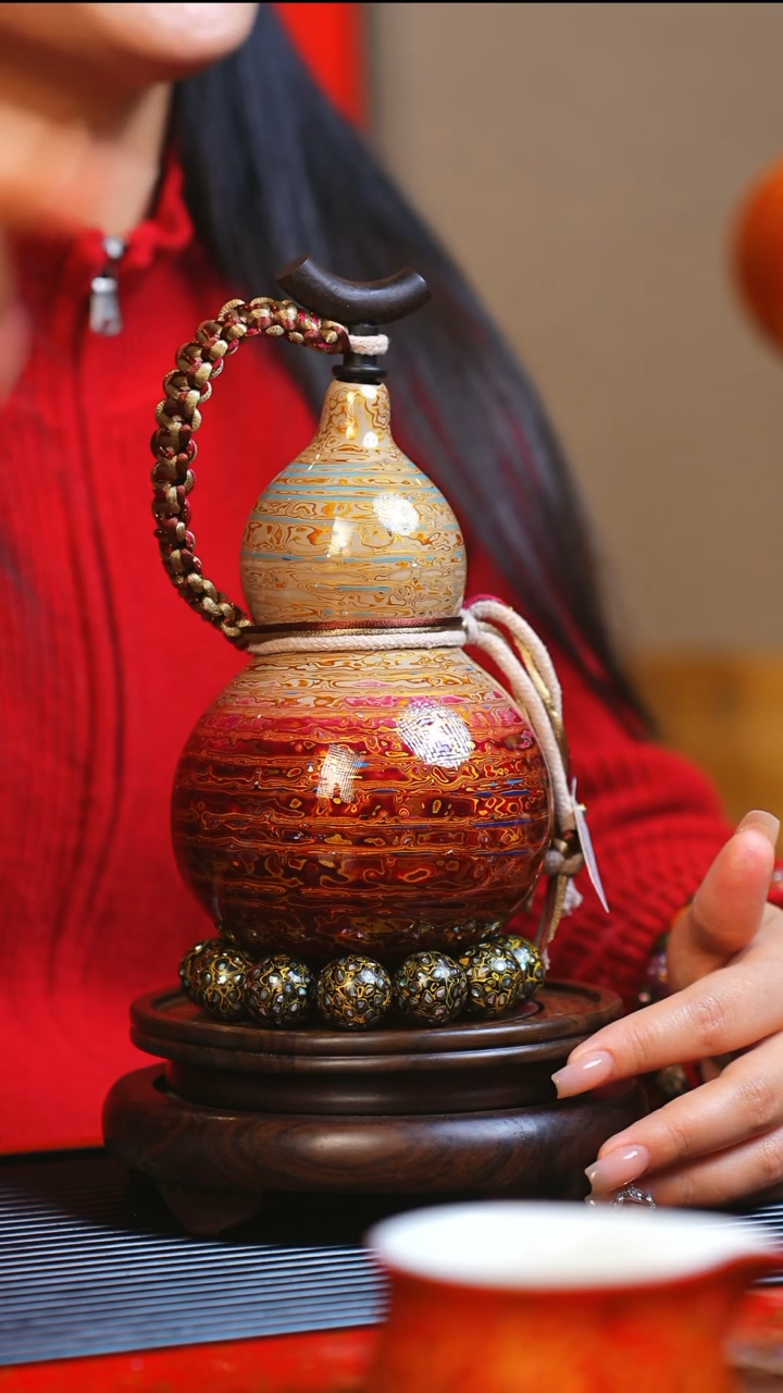 【闪购商品】JQ133大师姐臻选非遗大漆酒葫芦