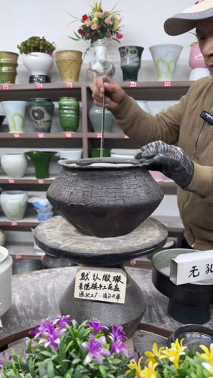 12-26-高16口17瑕-花盆