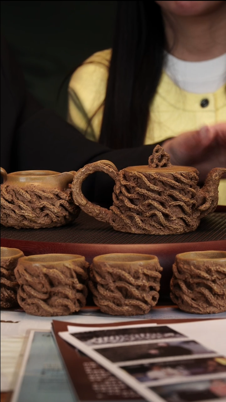 【闪购商品】紫砂茶壶1-63 WXM供春套组老段泥260cc