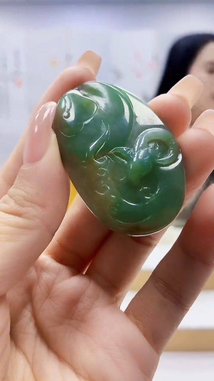 未镶嵌定制翡翠3495ty-毛货挂件8