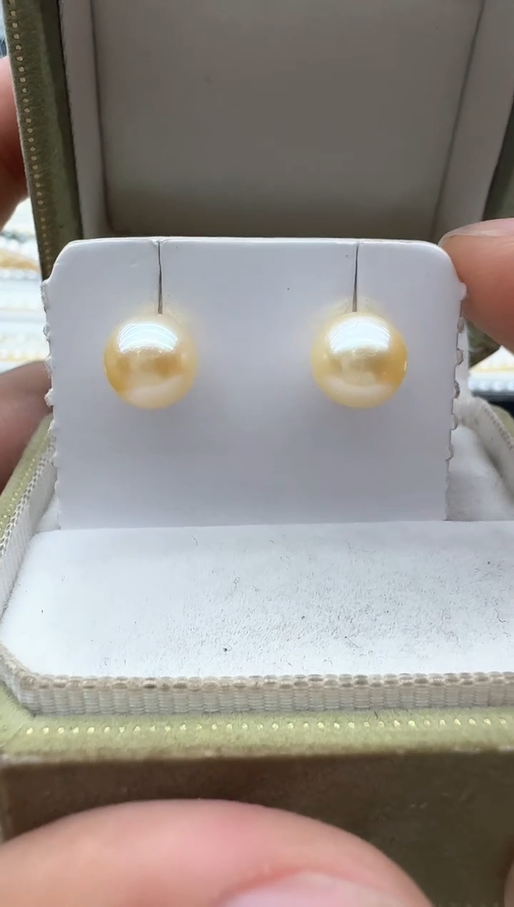 【闪购商品】海水珍珠耳饰18K金镶嵌清货