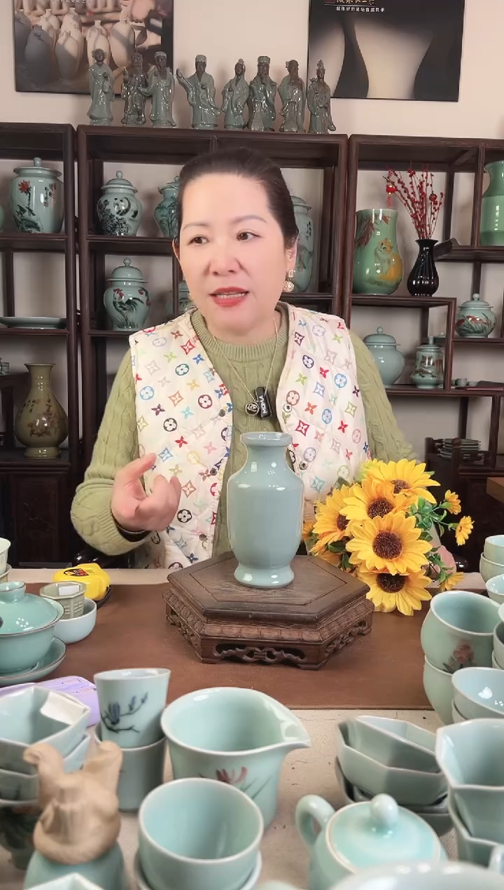 纯手工 哥粉 花瓶