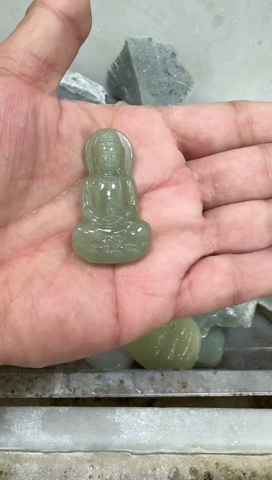 颈饰未镶嵌和田玉3（多样性发）（双面雕刻）（拍一发一）