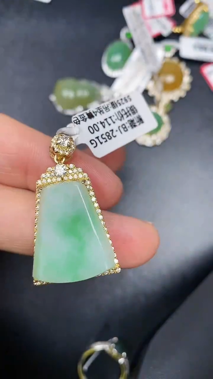银S925镶嵌戒指翡翠1920