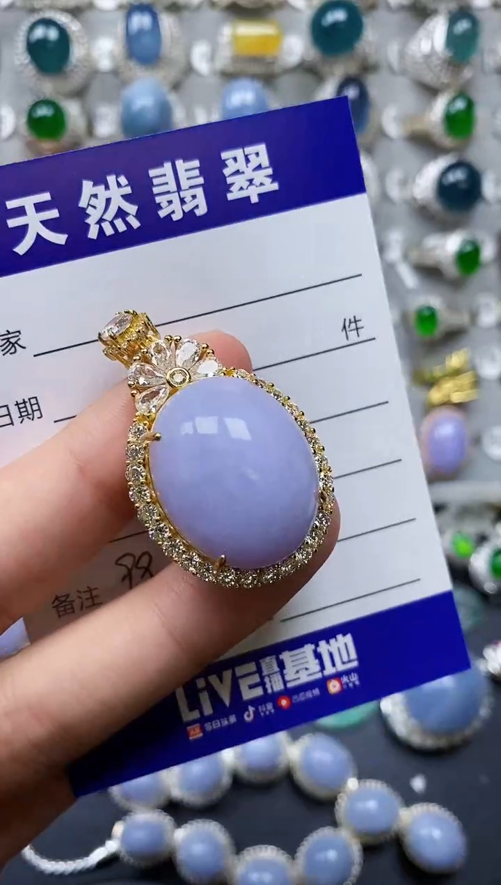 【闪购商品】翡翠颈饰银S925镶嵌0099