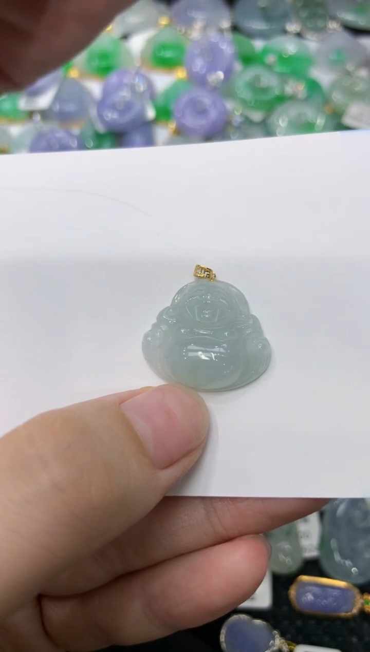 【闪购商品】翡翠颈饰18K金镶嵌1112111111