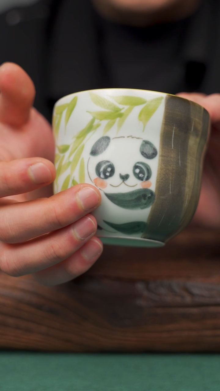 【闪购商品】瓷片56寻一缕瓷香杯釉下手工手绘瓷器