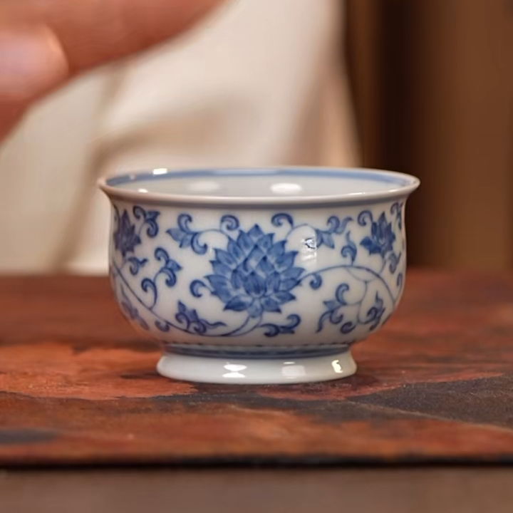 【小乔赏瓷】望月怀古缠枝迷你炉式杯