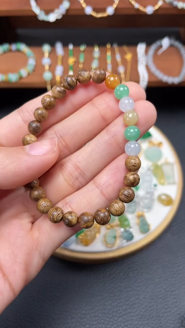 【闪购商品】翡翠套链未镶嵌一个  JK535