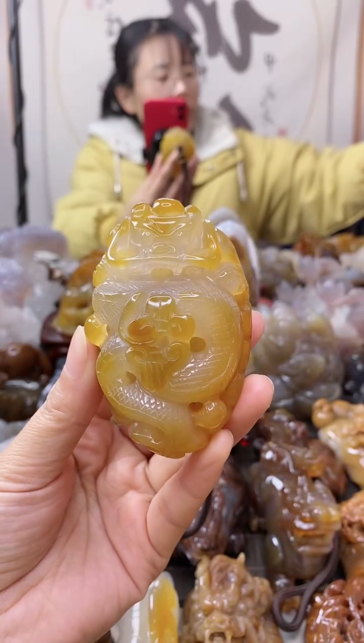 【闪购商品】玛瑙/玉髓手把件未镶嵌0