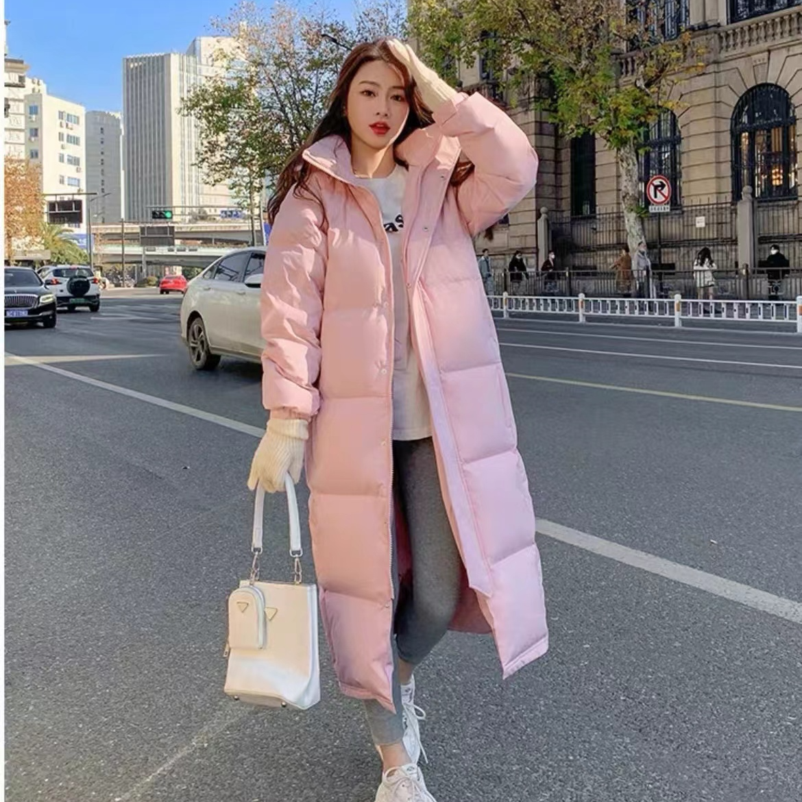 TY系系款过膝长款大码时尚百搭休闲款大被子款加厚宽松显瘦