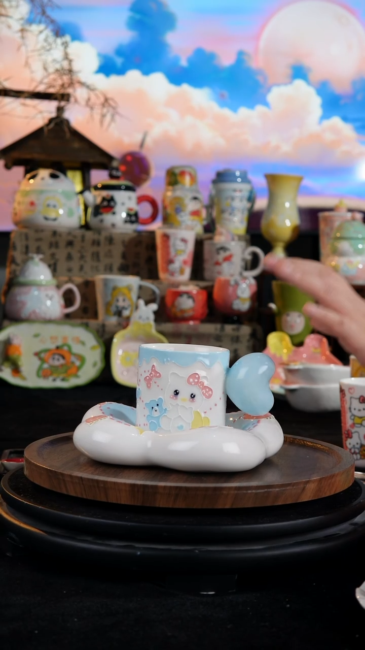 陶瓷便携款手工手绘景德镇陶瓷