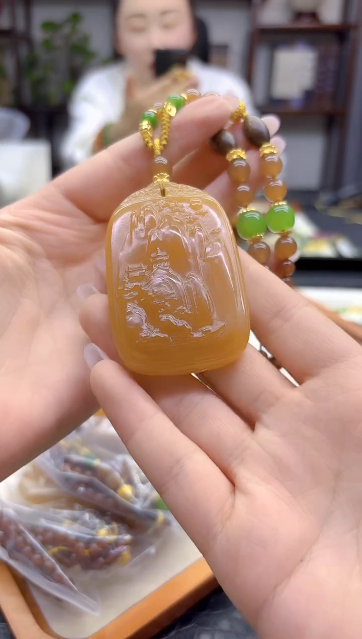 毛衣链未镶嵌和田玉DIY款M861