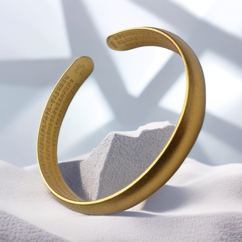 【活动专属】国潮复古风女士合金心经手镯SZ63199