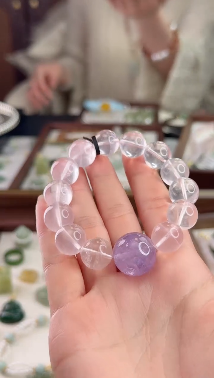 未镶嵌手串水晶128