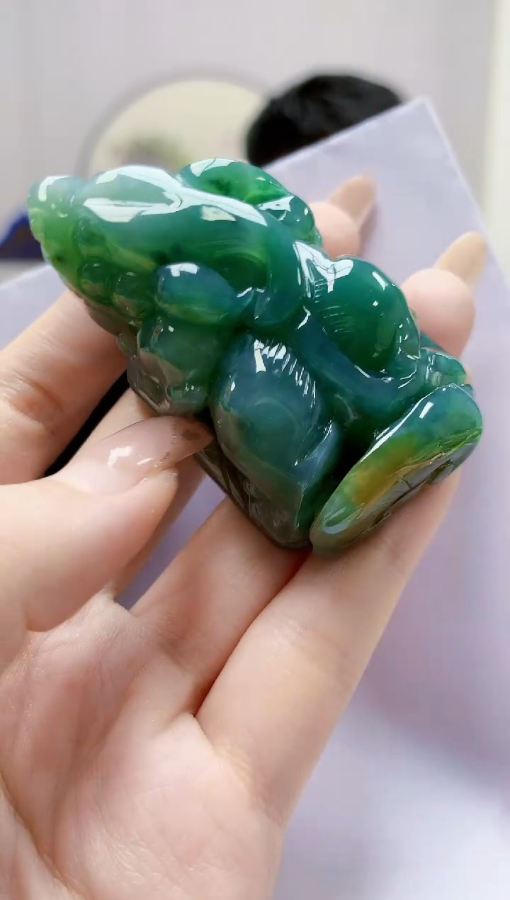 未镶嵌定制翡翠5028jw-毛货挂件30