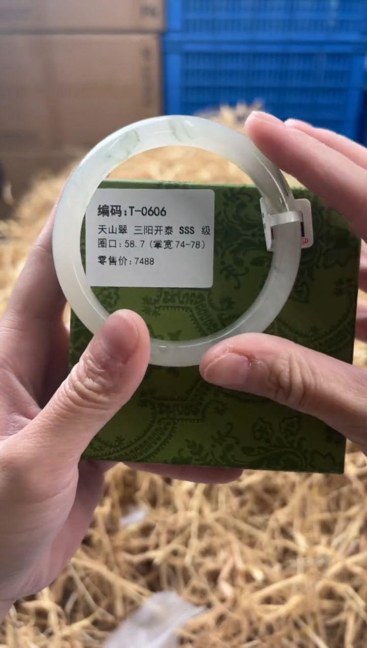 未镶嵌手镯石英质玉T-0606