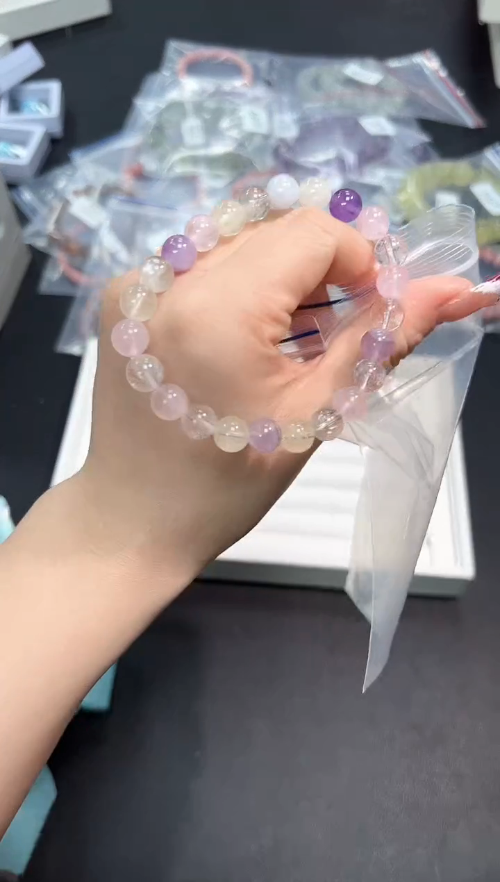 【闪购商品】水晶手串未镶嵌56g多样性发其一/1条默认微瑕