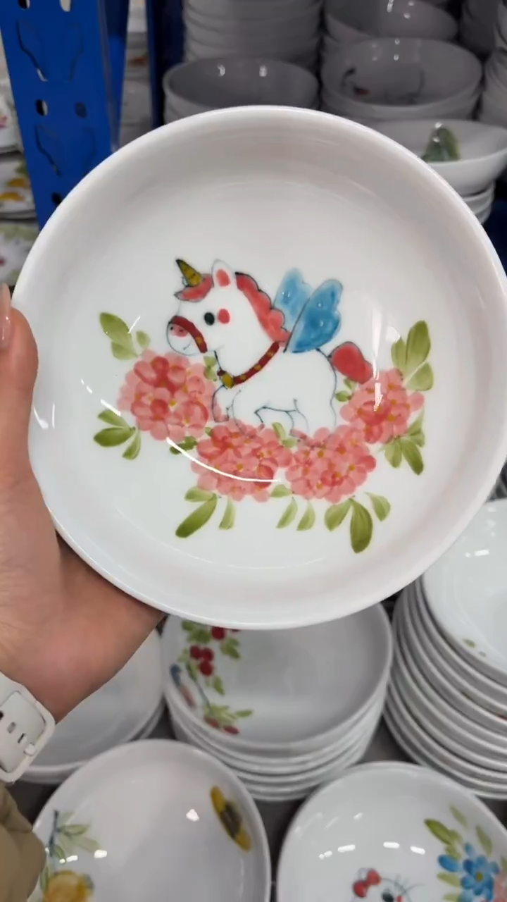 瓷片景德镇高温陶瓷食品级手绘釉中彩-大胖碗