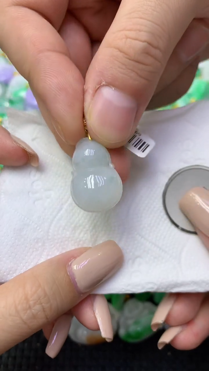 颈饰未镶嵌翡翠天然缅甸翡翠A货