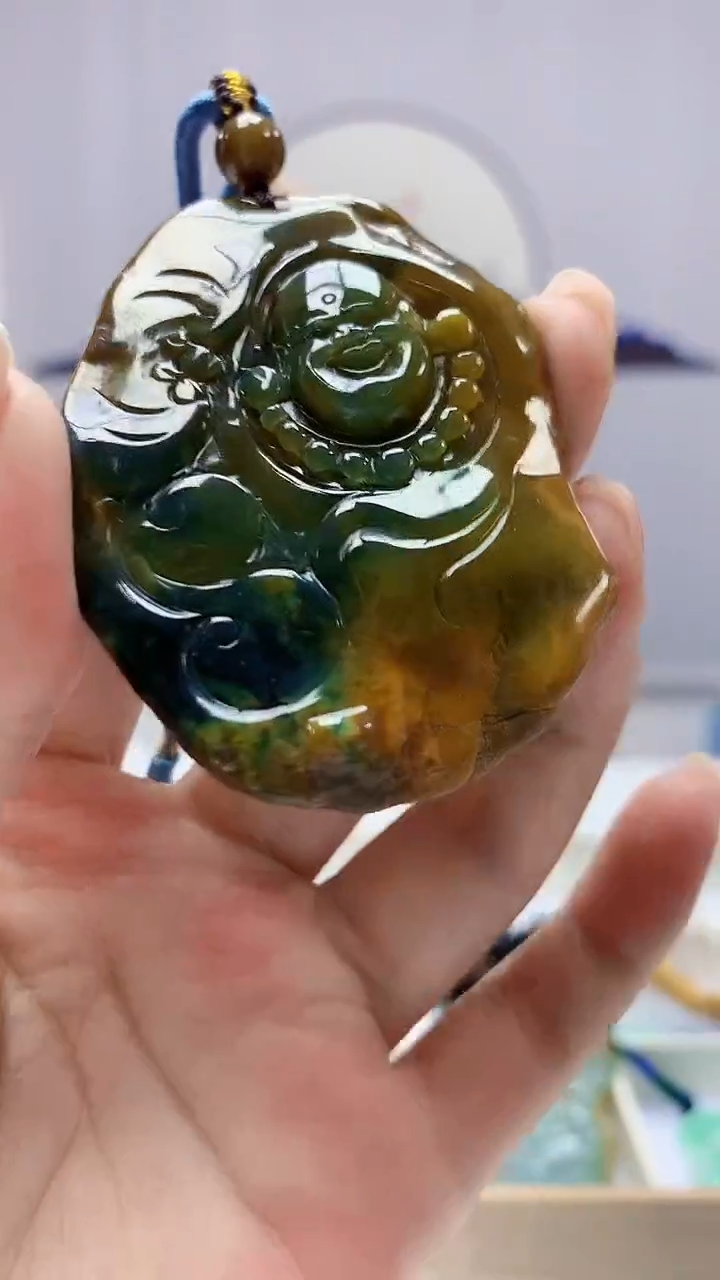 【闪购商品】定制翡翠未镶嵌5028ms-毛货佛21