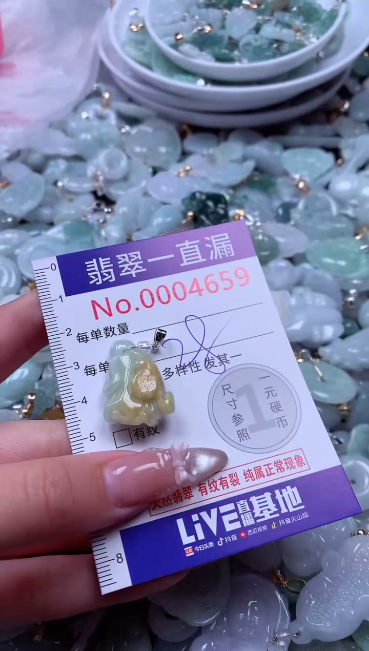 吊坠(不含链)未镶嵌翡翠4659