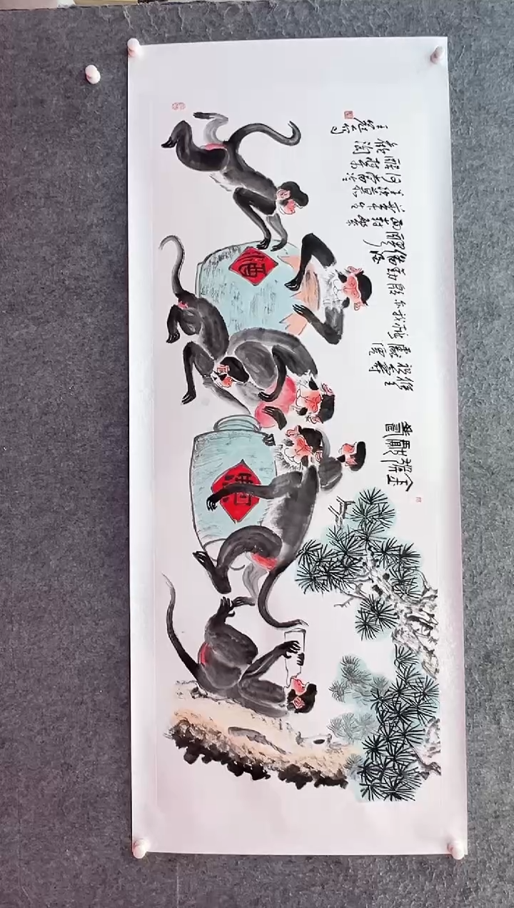 【闪购商品】绘画王冠人-12平尺-国画作品